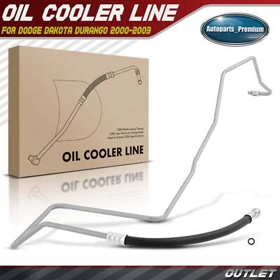 Conjunto de manguera de enfriador de aceite de salida de pasajero de 1 pieza para Dodge Dakota Durango 2000-2003 Foto 1 de 4