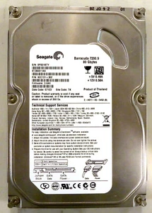 SEAGATE BARRACUDA 7200.9 80GB Hard Drive 3.5" SATA HDD TESTED - Picture 1 of 3