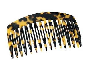 French Amie Tokyo Handmade Medium 16 Teeth Celluloid Side Hair Comb - Picture 1 of 5