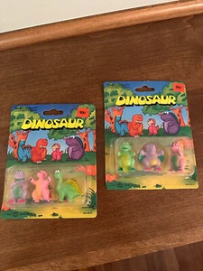 Brand New Sealed Lot of 2 - 1992 Soma Dinosaur Action Figures - 8 Total Figures - Picture 1 of 5