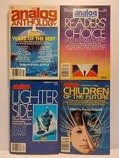 LOT OF 4 ISSUES OF ANALOG ANTHOLOGY # 1, 2, 3, 4 - 1981, 1982, 1983