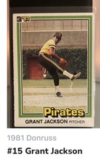 Grant Jackson Baseball Card