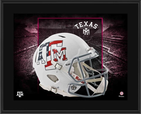 Texas A&M Aggies 10.5x13 Stars and Stripes Alternate Helmet Plaque Cover