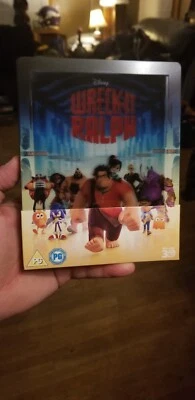 BRAND NEW Disney Wreck It Ralph 3D Blu-Ray 2-Disc Steelbook + Lenticular Magnet Foto 1 de 4