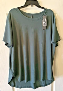 Crazy Train grüner Stretchpullover Oberteil Damengröße M neu mit Etikett - Bild 1 von 4