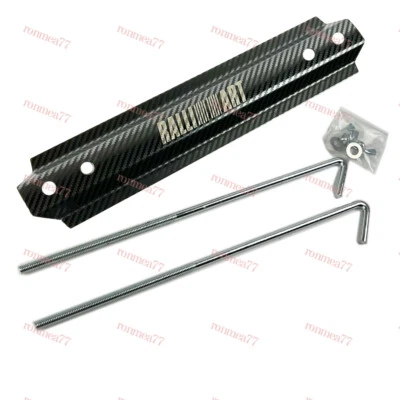 RALLIART MITSUBISHI BATERIA DE CARRO DE ALUMÍNIO CARBONO AMARRAR SUPORTE DE MONTAGEM BARRA DE SUPORTE - Imagem 1 de 4