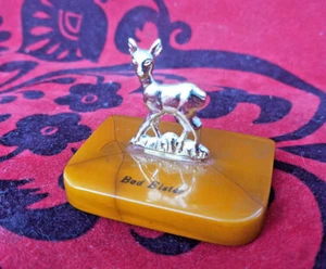 Vintage souvenir - DEER on Bakelite stand. Bad Elster - Picture 1 of 12
