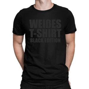 Weißes T-Shirt Black Edition Herren T-Shirt - Bild 1 von 12