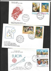 Cyprus N 1975-1983 Paintings 3 FDC Super condition (R31) - Picture 1 of 2