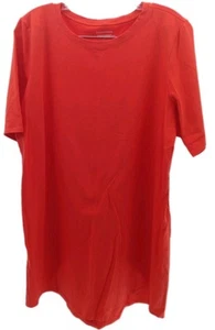 Eileen Fisher T-Shirt Kleid Damen Large Koralle Kurzarm Sommer leicht - Bild 1 von 7