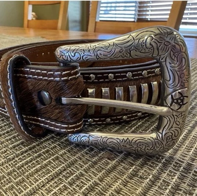 Cinturón de pelo de pony Ariat 44 para hombre Foto 1 de 4