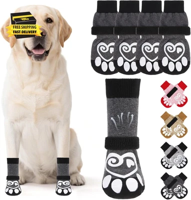 Calcetines para perro para pavimento frío/calor para evitar lamer patas, botas para perro y protector de patas  Foto 1 de 4