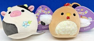 2025 Kelly Toys Original Squishmallows - Rutie w/Clip & Connor w/Hang tags - Picture 1 of 5