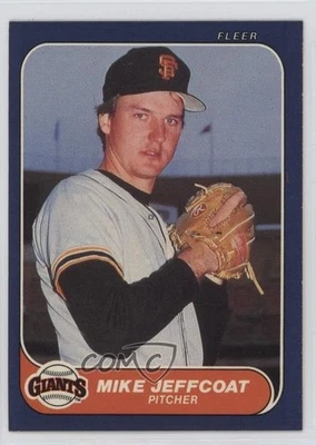 1986 Fleer Mike Jeffcoat #545 - Image 1 of 2