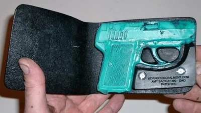 Kevin's Wallet/Pocket Holster - AMT Backup 380 DAO - Image 1 of 4