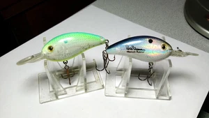 BOMBER, VINTAGE, LOT OF 2 "MEDIUM RUNNERS" 2 1/4" BODIES, 3 1/4"OA., USED, FAIR C - Bild 1 von 4