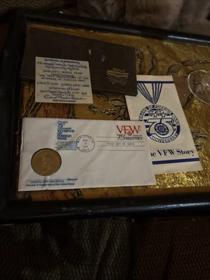 VFW Foreign Wars 75th Anniversary Bronze Coin Sealed Envelope C.O.A. COMPLETE - Image 1 of 4