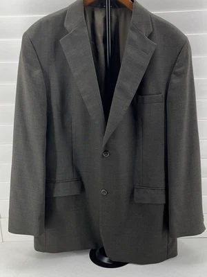 Blazer Haggar Etiqueta Negra Para Hombres Verde 44L Traje Chaqueta Abrigo Deportivo Ventana Foto 1 de 4