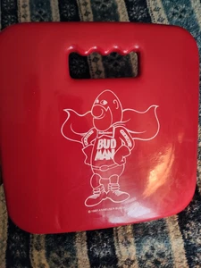 Rare 1980s BUD MAN Budweiser Foam Seat/ Knee Cushion - Picture 1 of 10