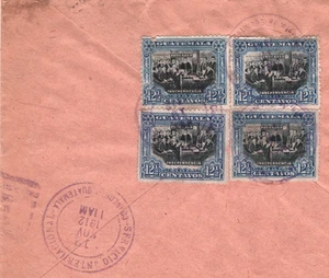 GUATEMALA Cover San Antonio USA NJ New Brunswick 1912 {samwells-covers}XH38 - Picture 1 of 14