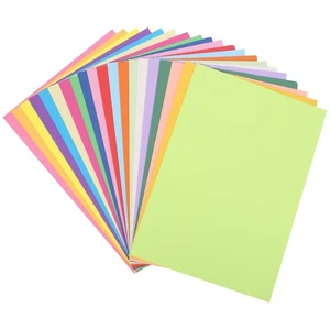A4 Coloured Paper - 100 Sheets Assorted Pastel Craft Paper for Kids - Picture 1 of 6
