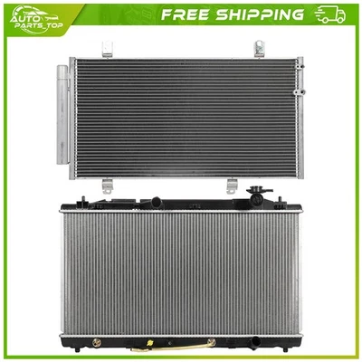 Radiator and AC Condenser Kit Fit For 05 2006 2007 2008 2009-2012 Toyota Avalon - Image 1 of 4