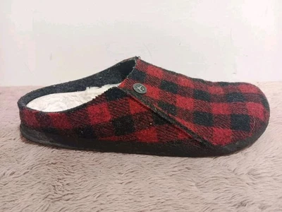 Birkenstock Zermatt Shearling Clog Plaid Slip On Womens Size EU 39 US 8.5 - Image 1 of 4