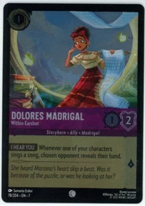 Dolores Madrigal Within Earshot Disney Lorcana Archazia's Island 78/204 Foil - Picture 1 of 2