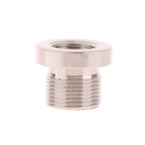 Stainless Steel 1/2-28 To 5/8-24 Car Fuel Filter Tube Connector Thread Adapter - Picture 1 of 11