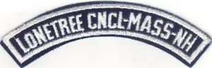 SEA SCOUT LONETREE CNCL-MASS-NH BWS BLUE & WHITE HALF STRIP 1/2BW MINT! - Picture 1 of 2
