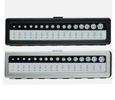 GIA Master Set DIAMON Cubic Zirconia Size Reference grading Tester Teaching Tool - Image 1 of 2