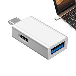 3 In 1 USB Type C Male To USB 3.0 Female OTG Adapter High-Speed Data Converter - Photo 1 sur 6