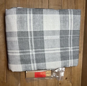 Pottery Barn Turner Plaid 2-in-1 Pole Top 50x96 Curtain Blackout Drape - Picture 1 of 1