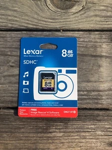 New Lexar Multi-Use 8GB SDHC Memory Card - Picture 1 of 2