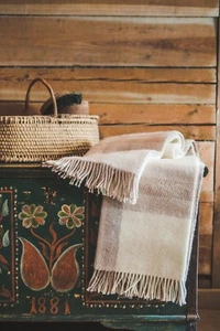 Decke Überwurf Bett Sofa Fleece Kuschelig Plaid Weich Warm 100% Wolle 130x210... - Picture 1 of 7