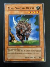 Mad Sword Beast TP4-020 Common Very Good to Near Mint Yugioh Tournament Pack 4
