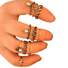 10pcs/set Knuckle Rings Kit Attractive Not Easy To Deform Rhinestone Hollow