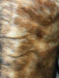 Thick Heavy Animal Faux Fur Fabric By The Yard Shaggy Long Pile By The Yard Fake - Picture 1 of 4
