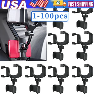 US 360 Rotation Car Rear View Mirror Mount Stand GPS Cell Phone Holder wholesale - Picture 1 of 17