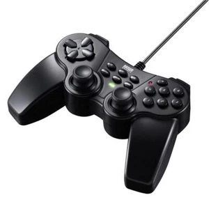 Sanwa Direct Gamepad 16 Buttons All Buttons Continuous Fire Support Black NEW - Picture 1 of 7