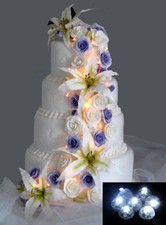 Topper illumina decorazioni torta nuziale con faretti - varie opzioni