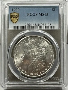 1900 MORGAN SILVER DOLLAR PCGS MS65 PHILADELPHIA MINT - Picture 1 of 3