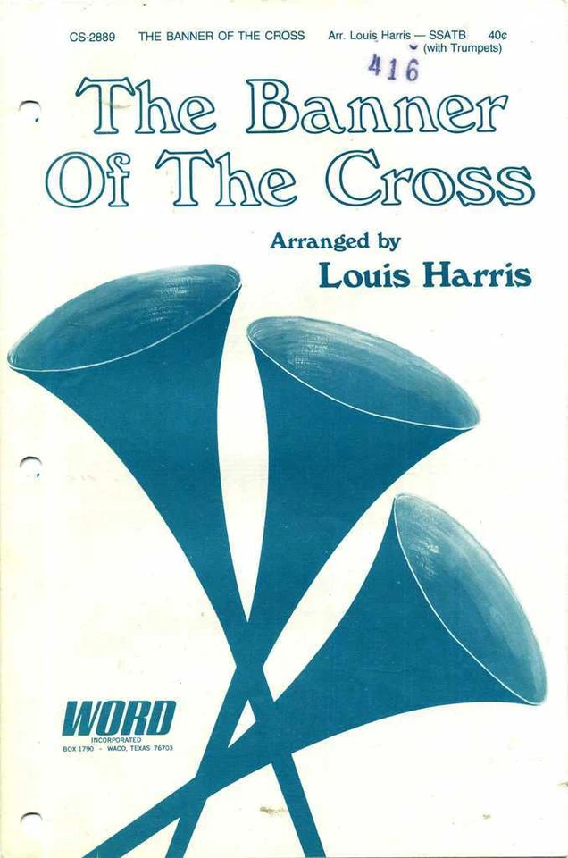 The Banner of the Cross SSATB Sheet Music with Trumpet - Image 1 of 1