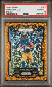 2023 Panini Prizm Puka Nacua RC #357 Disco PSA 10 GEM MINT - Picture 1 of 2