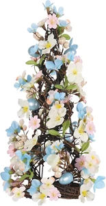 Easter Egg Tree Decorations, 15.7Inch Artificial Spring Easter Flower Tabletop D - Picture 1 of 12