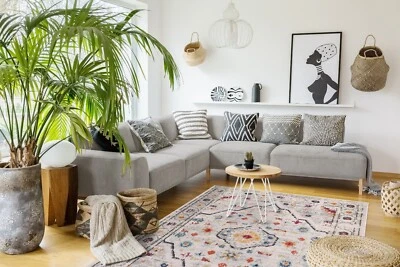 Netline Home Vintage Area Rug Large Modern Washable Runner Mat Floor  Carpet - Image 1 of 4