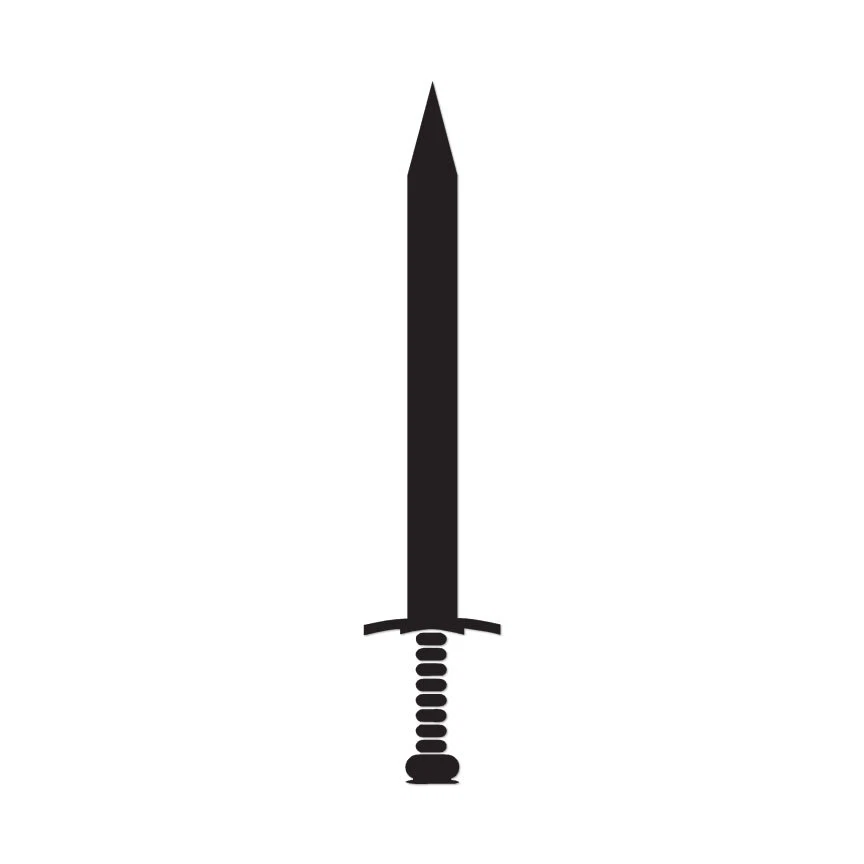 SOUTHERN DECALZ Short Sword Gladius Dagger - Decal Sticker - Multiple Colors & Sizes - ebn3085