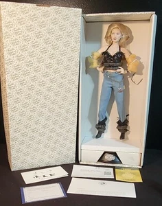 Franklin Mint Heirloom "Candy" Harley Davidson Porcelain Doll - Picture 1 of 7