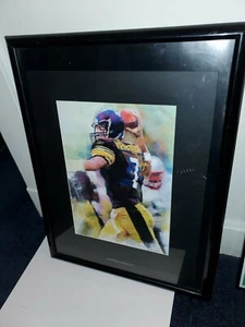 Ben Roethlisberger Lithographie Kunst gerahmtes Foto 2005 - Bild 1 von 4