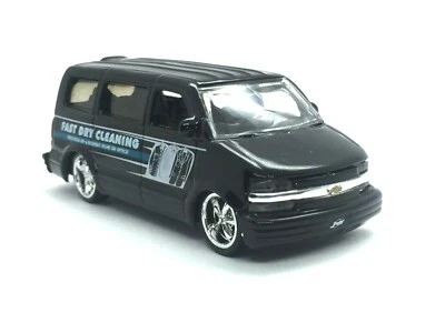 Jada Dub City 2001 01 Chevrolet Chevy Astro Van Black Dry Cleaning Die Cast 1/64 - image 1 of 4